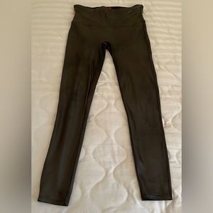Gently used faux leather Spanx